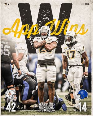 Image post by @appstate_fb on Instagram