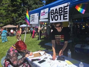 Image post by @babevote on Instagram