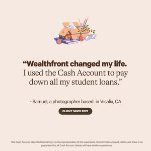 Image post by @Wealthfront on Twitter/X