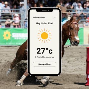 Image post by @cloverdalerodeo on Instagram