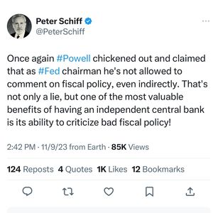 Image post by @peterschiff on Instagram