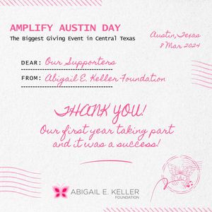 Image post by @abigailekellerfoundation on Instagram