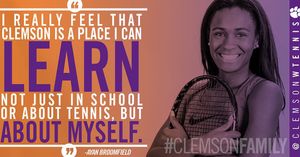 Image post by @clemsonwtennis on Instagram