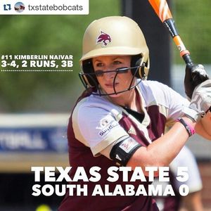 Image post by @txstatesoftball on Instagram
