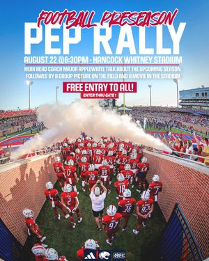 Image post by @SouthAlabamaFB on Twitter/X