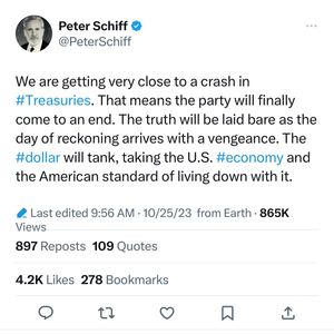 Image post by @peterschiff on Instagram