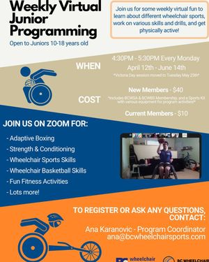 Image post by @bcwheelchairsports on Instagram