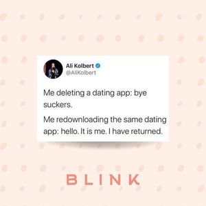 Image post by @theblinkdate on Instagram