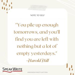Image post by @speakwriteus on Instagram