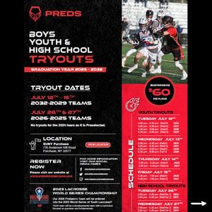 Image post by @predatorslacrosse on Instagram