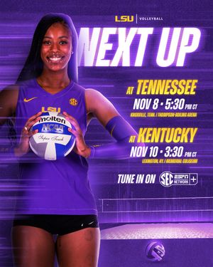 Image post by @lsuvolleyball on Twitter/X