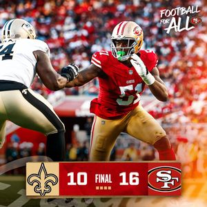 Image post by @49ers on Twitter/X