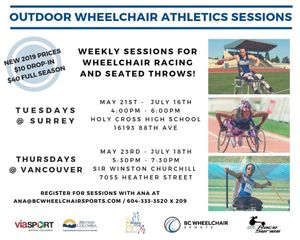 Image post by @bcwheelchairsports on Instagram