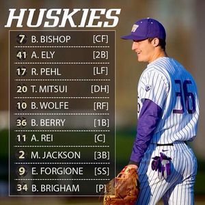 Image post by @uw_baseball on Instagram