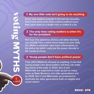 Image post by @rockthevote on Instagram