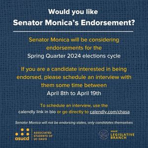 Image post by @senatormonica on Instagram