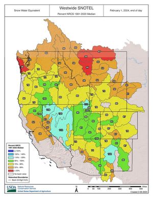Image post by @WesternWaterAssessment on Facebook