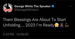 Image post by @iamgeorgewhitethespeaker on Instagram