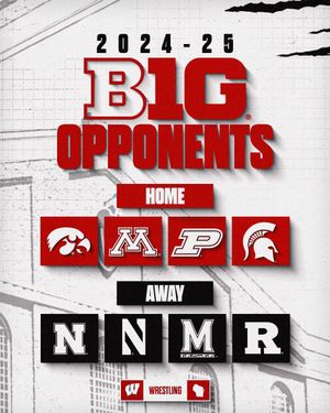 Image post by @BadgerWrestling on Twitter/X