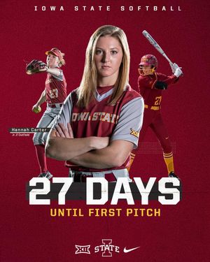 Image post by @iowastatesoftball on Instagram