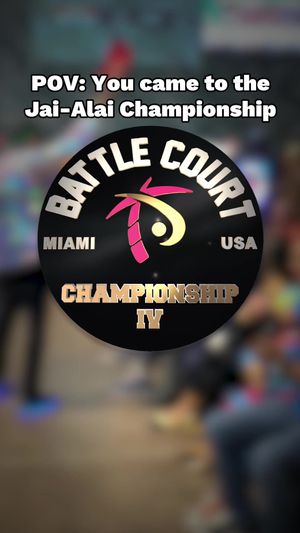 Video post by @JaiAlaiLeague on Facebook