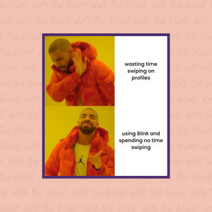 Image post by @theblinkdate on Instagram