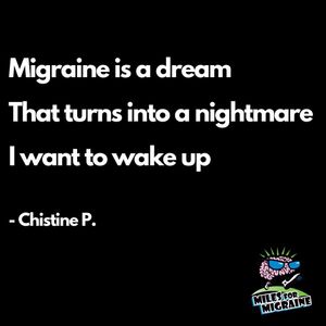Image post by @milesformigraine on Instagram