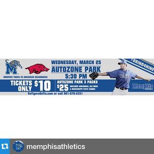Image post by @memphisbaseball on Instagram