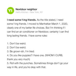 Image post by @nextdoor on Instagram