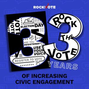 Image post by @rockthevote on Instagram
