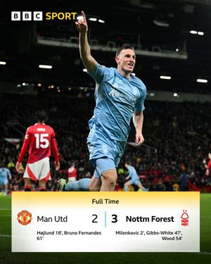 Image post by @BBCSport on Twitter/X