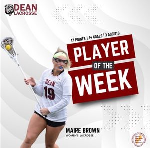 Image post by @deancollege_wlax on Instagram