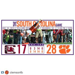 Image post by @clemsontigers on Instagram