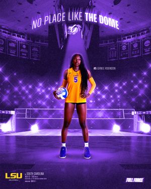 Image post by @lsuvolleyball on Twitter/X