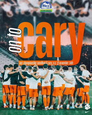 Image post by @ClemsonMSoccer on Twitter/X