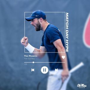 Image post by @olemissmtennis on Instagram