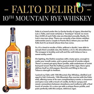 Image post by @10thmtnwhiskey on Instagram