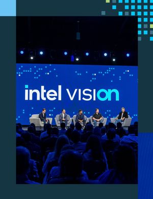 Image post by @intel on Twitter/X