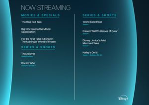 Image post by @DisneyPlus on Twitter/X
