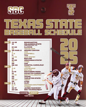 Image post by @texasstatebaseball on Instagram