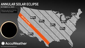 Image post by @accuweather on Twitter/X
