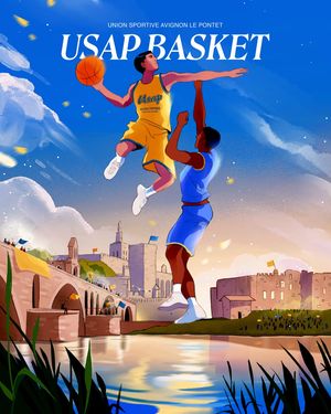 Image post by @usavignonpontetbasket on Instagram