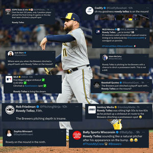 Image post by @Brewers on Twitter/X