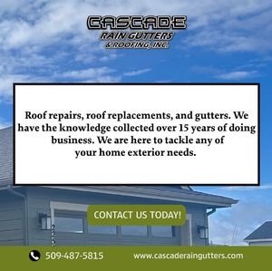 Image post by @CascadeRainGuttersInc on Facebook