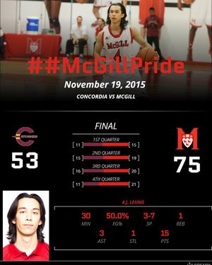 Image post by @mcgillathletics on Instagram