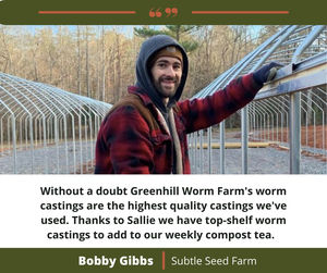 Image post by @GreenhillWormFarm on Facebook