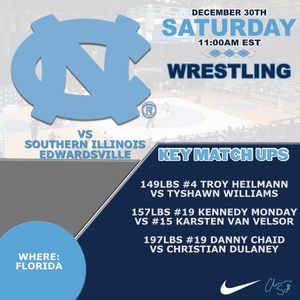 Image post by @uncwrestling on Instagram