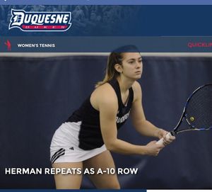 Image post by @duquesnetennis on Instagram