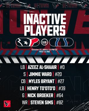 Image post by @HoustonTexans on Twitter/X