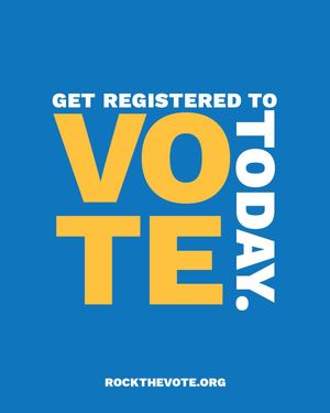 Image post by @rockthevote on Instagram